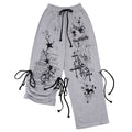 CFIERCE_Asymmetric_Street_Loose_Natural_Waist_100_Percent_Cotton_Gray_Wide_Leg_Pants_MISSTT