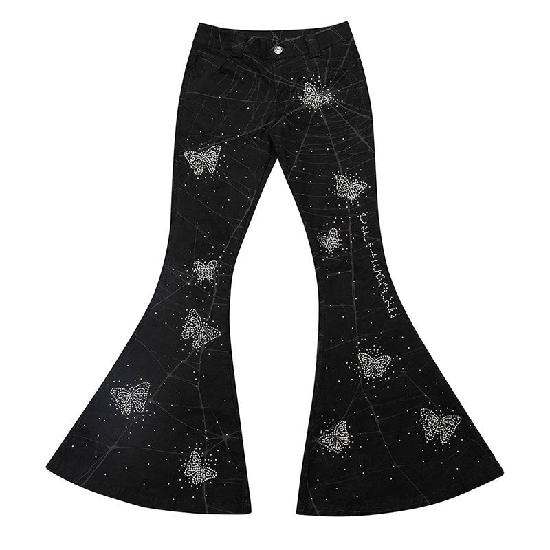 CFIERCE_Asymmetric_Street_Style_Loose_Natural_Waist_Button_Cotton_Black_Flared_Pants_MISSTT