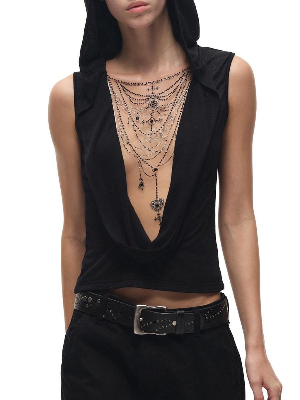 CFIERCE Breathable Cutout Commuter Slim Fit Unisex Polyester Linen Short Pullover Top
