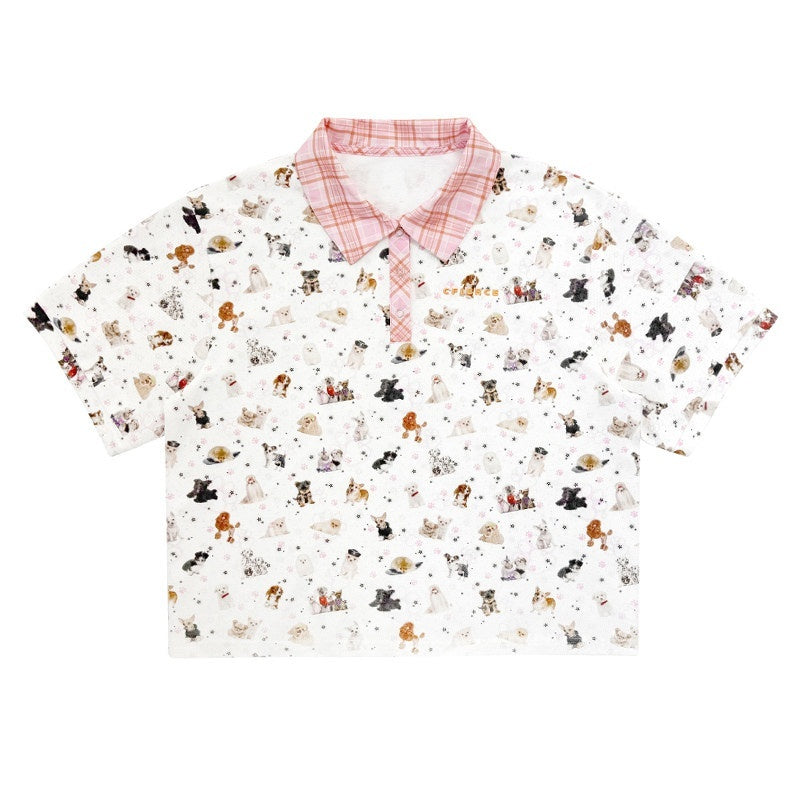 CFIERCE_Creative_Animal_Print_Loose_Fit_Short_Sleeve_Polo_Cotton_Blend_Polo_Shirt_MISSTT
