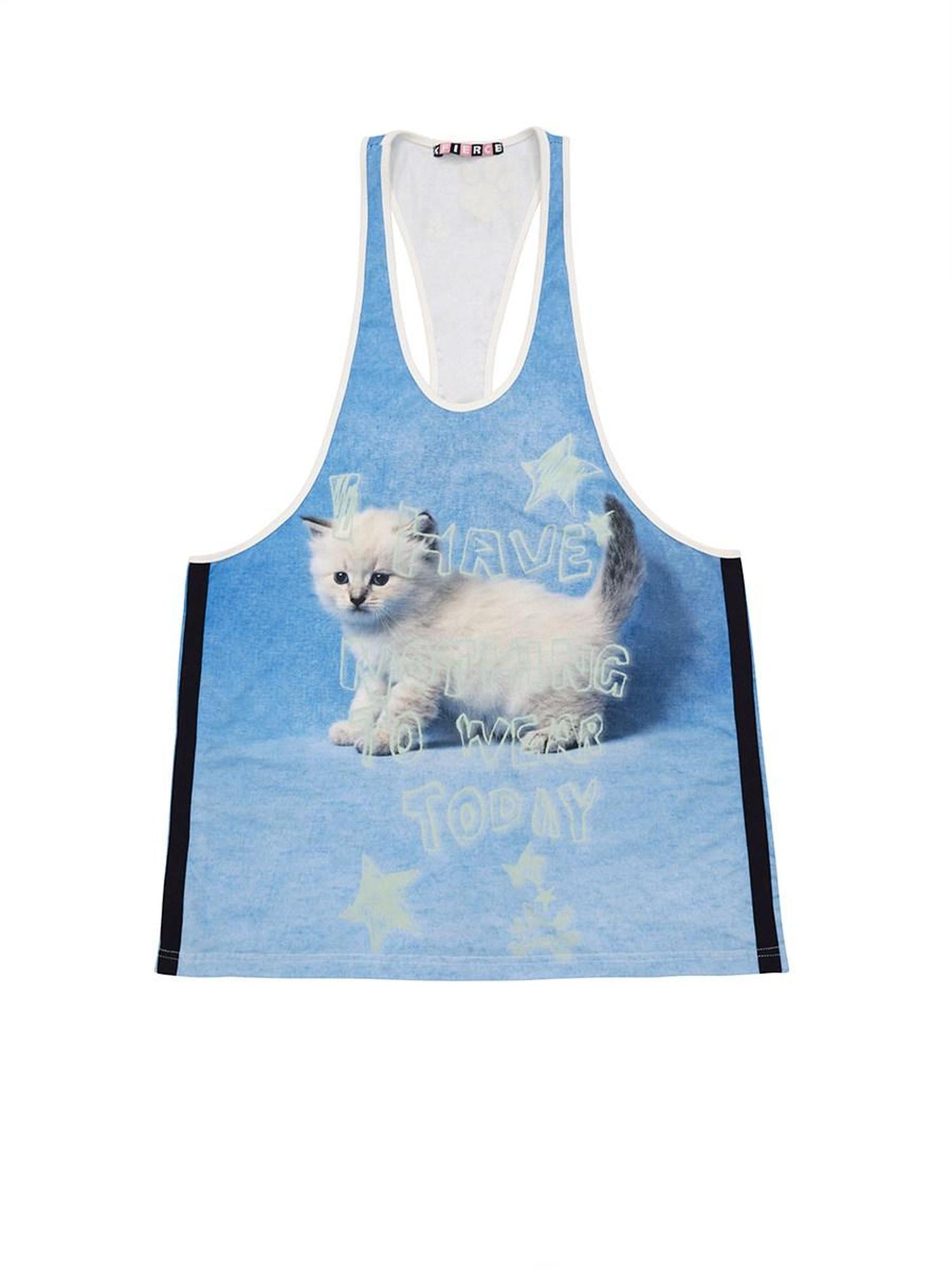 CFIERCE Cute Soft Cotton Stretch Mid Length Unisex Layering Blue Suspender 背带