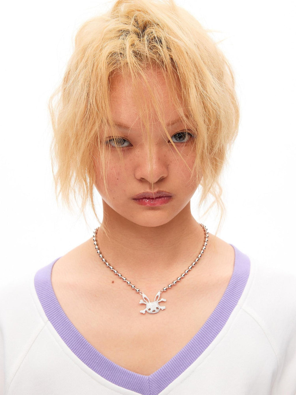 CFIERCE Edgy Punk Copper Chain Unisex Silver Black White Charm Pendant