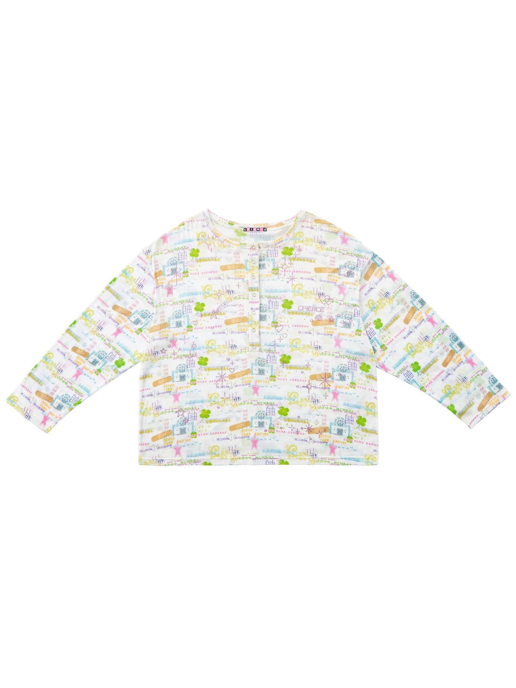 CFIERCE Embellished Print Rhinestone Loose Casual Midlength Unisex Cotton Blend Cardigan