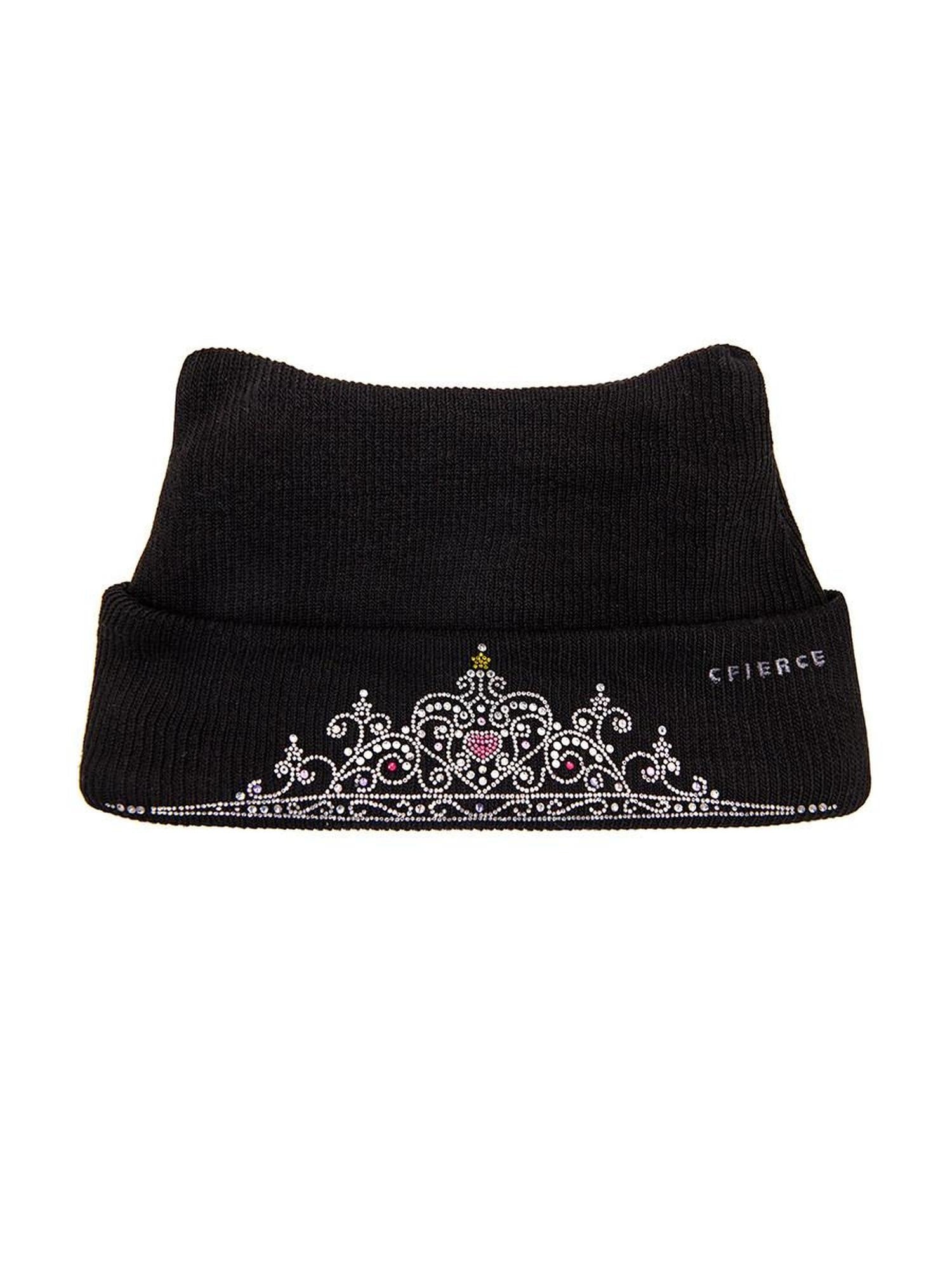 CFIERCE Embroidered Casual Unisex Youth Polyester One Size Black Grey Knit Beanie