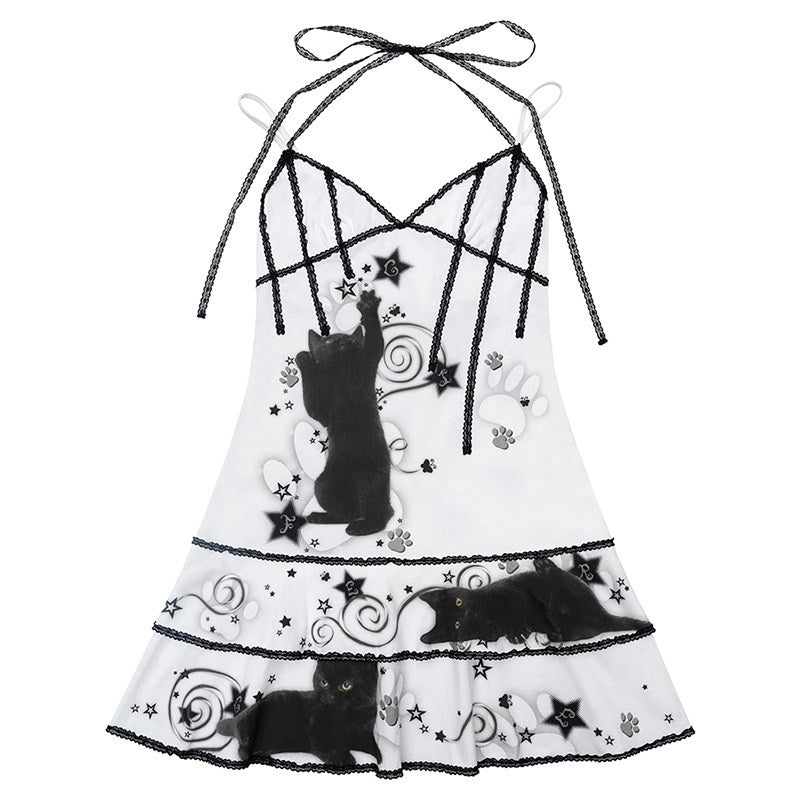 CFIERCE_High_Waist_100%_Cotton_Street_V-neck_Sleeveless_Zipper_Girls_White_Cami_Dress_MISSTT