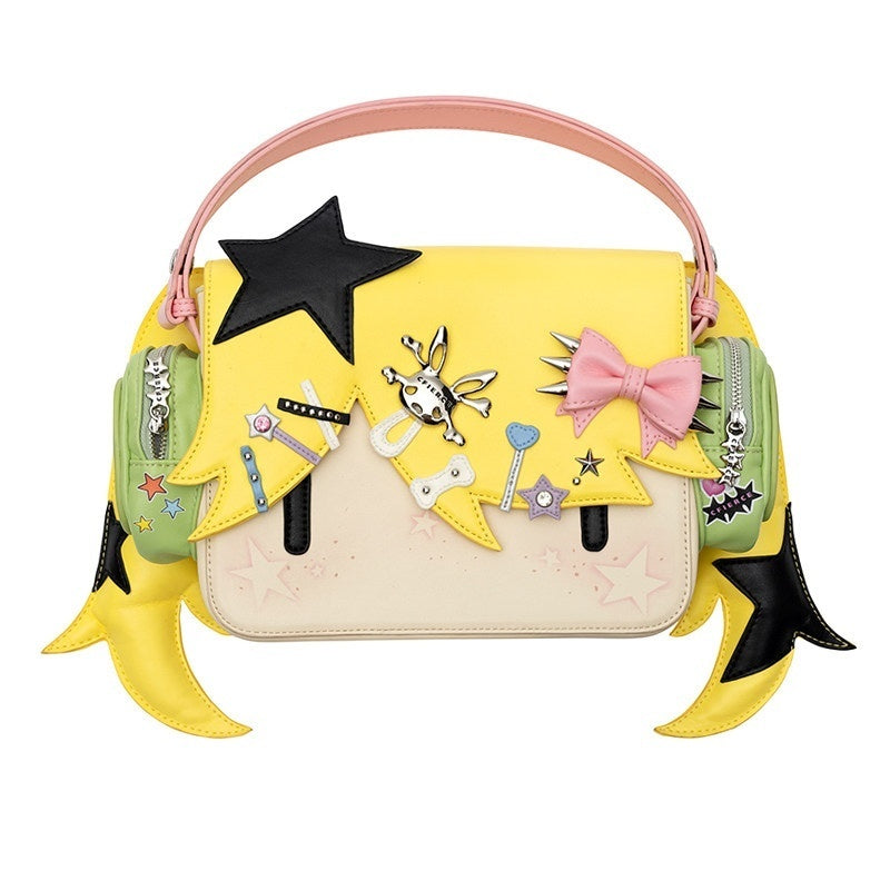 CFIERCE_Magnetic_Closure_Sweet_Edgy_Cartoon_Unisex_Casual_Crossbody_Single_Strap_Handbag_MISSTT