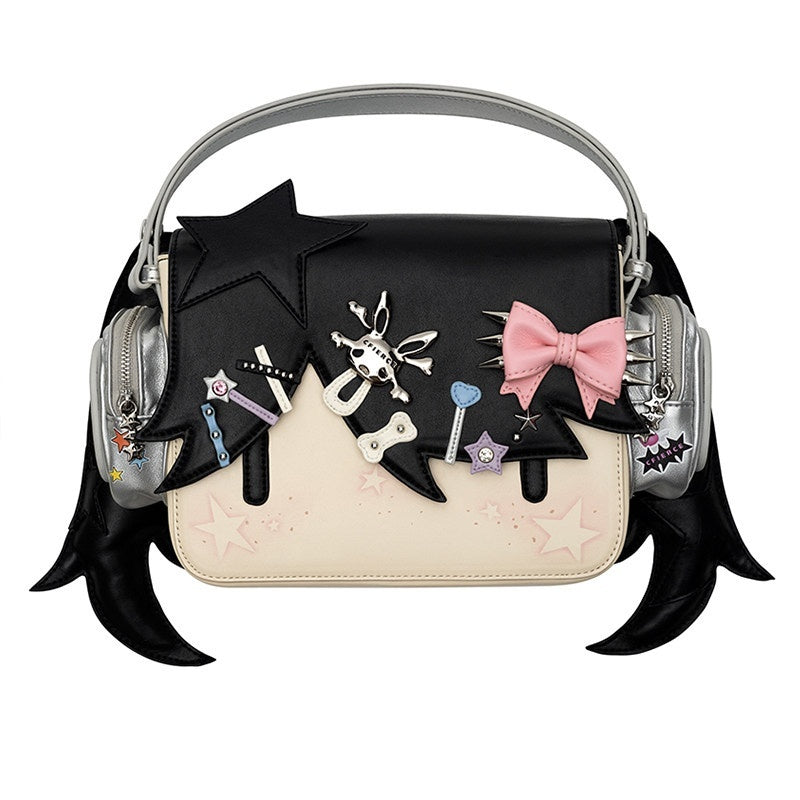 CFIERCE_Magnetic_Closure_Sweet_Edgy_Cartoon_Unisex_Casual_Crossbody_Single_Strap_Handbag_MISSTT