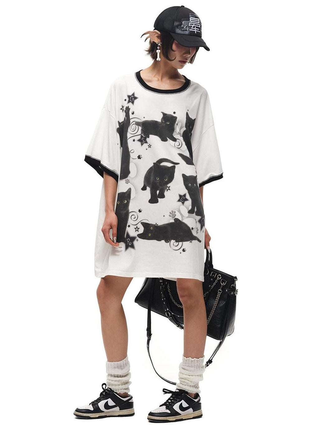 CFIERCE Moisture Wicking Cotton Spandex Loose Streetwear Creative Animal Print Unisex