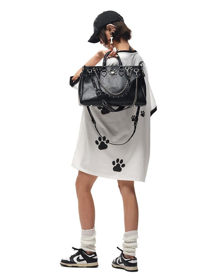 CFIERCE Moisture Wicking Cotton Spandex Loose Streetwear Creative Animal Print Unisex