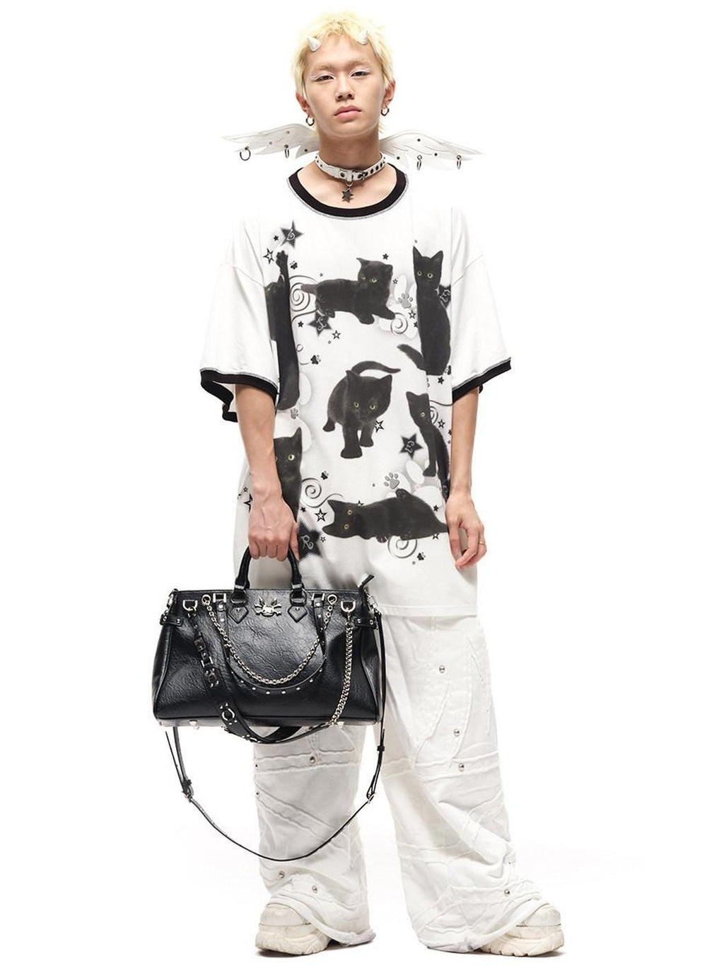 CFIERCE Moisture Wicking Cotton Spandex Loose Streetwear Creative Animal Print Unisex