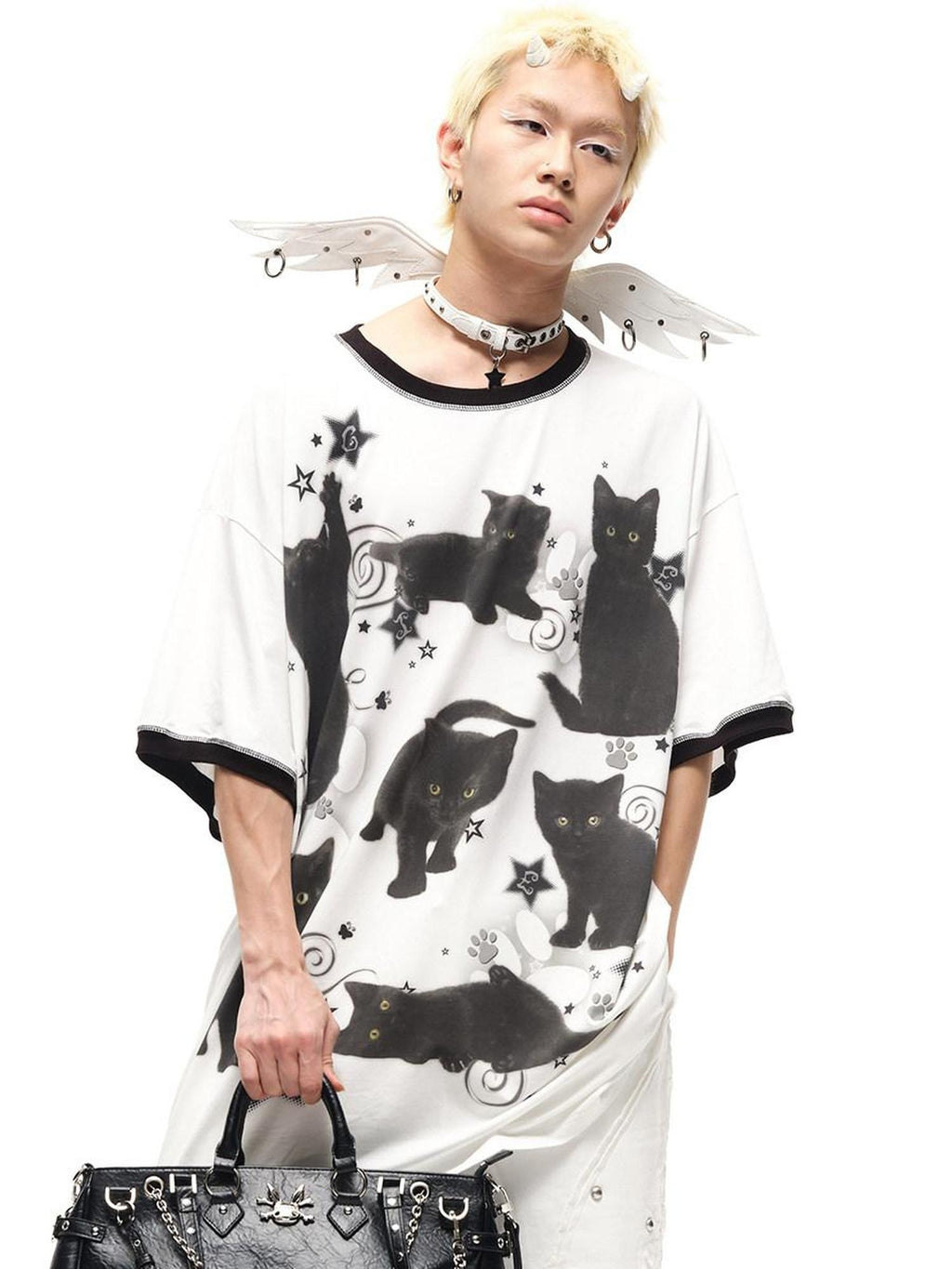 CFIERCE Moisture Wicking Cotton Spandex Loose Streetwear Creative Animal Print Unisex