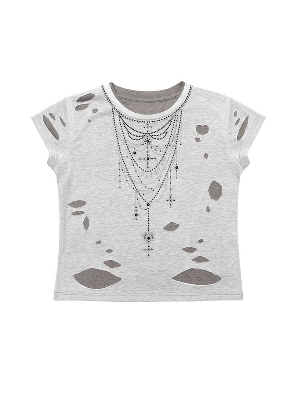 CFIERCE Moisture Wicking Hollowout Slim Fit Commuter Unisex Cross Print T Shirt