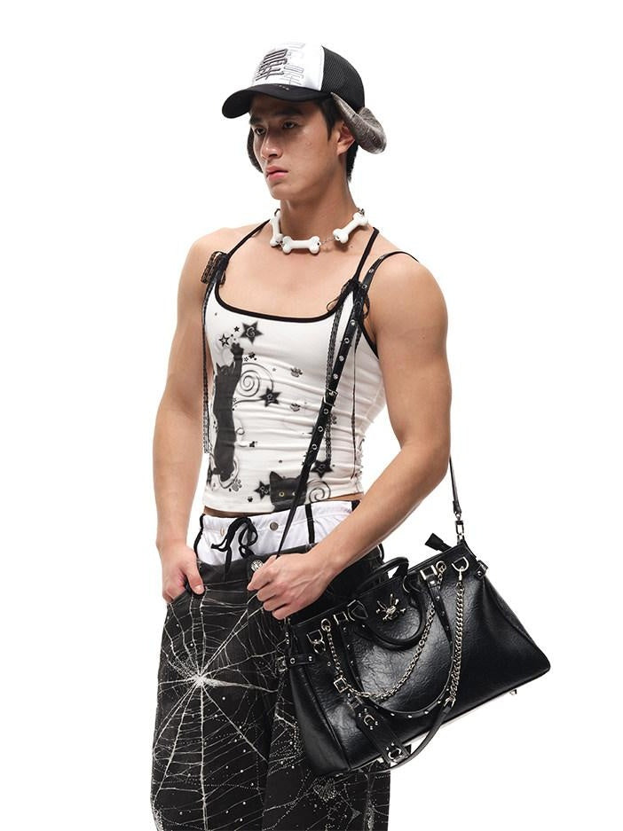 CFIERCE Online Exclusive Sweet Edgy White Brass Chain Gift For Teens Adults 饰品