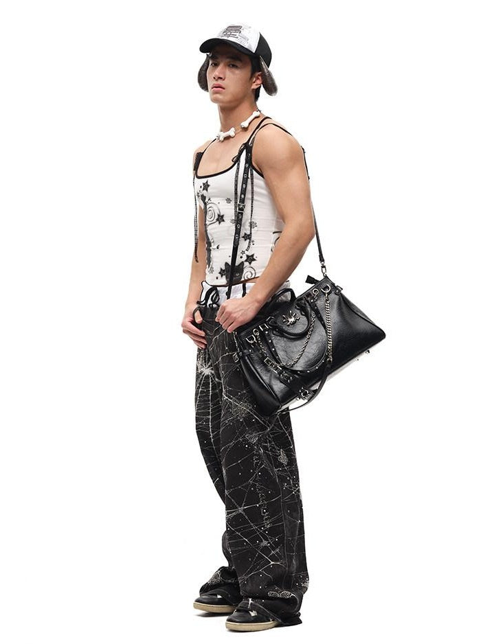 CFIERCE Original Design Animal Print Slim Fit Cotton Unisex Cropped Tank Top