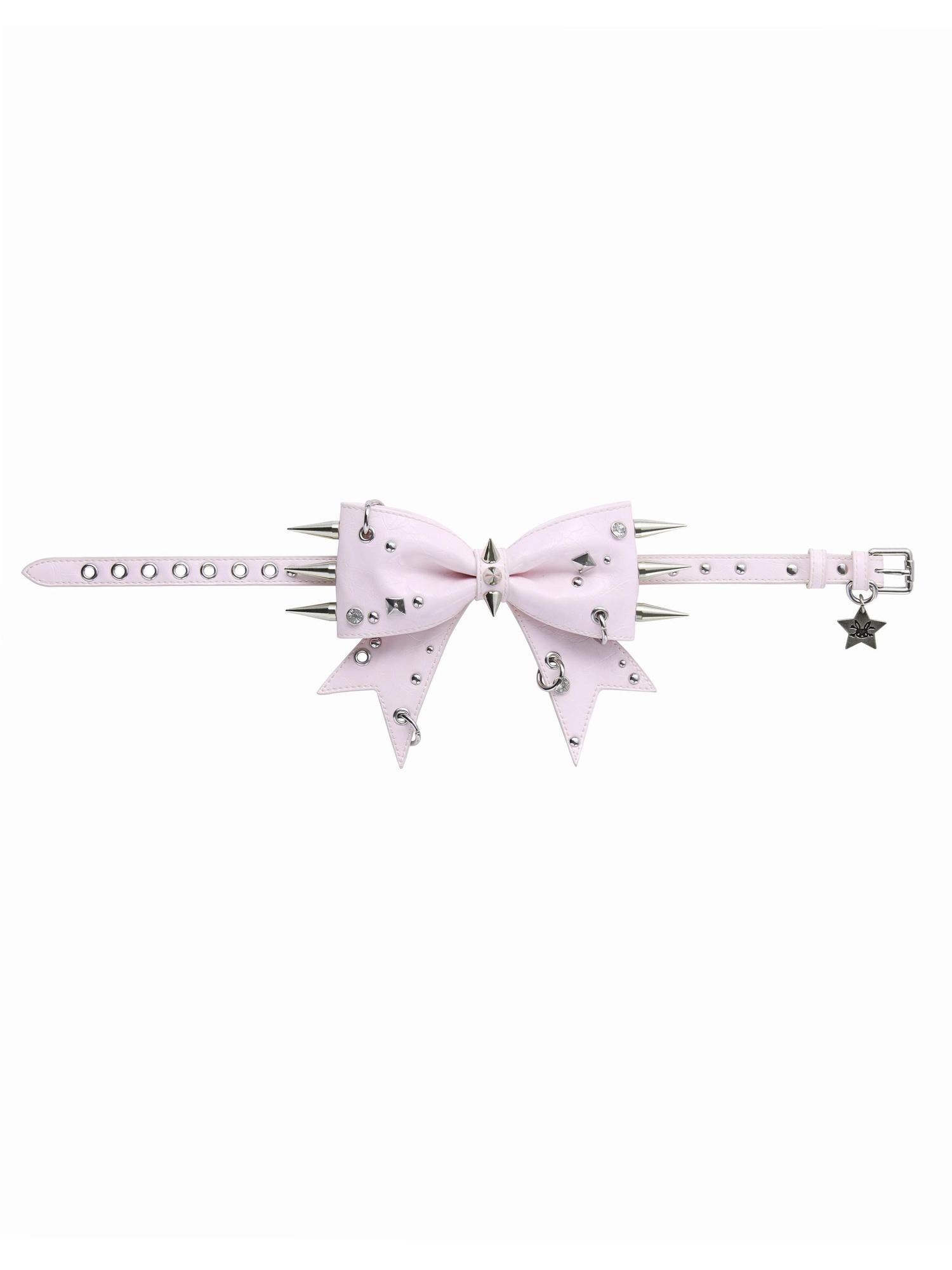 CFIERCE Original Design Leather Chain Edgy Black Pink Unisex Couples Accessory
