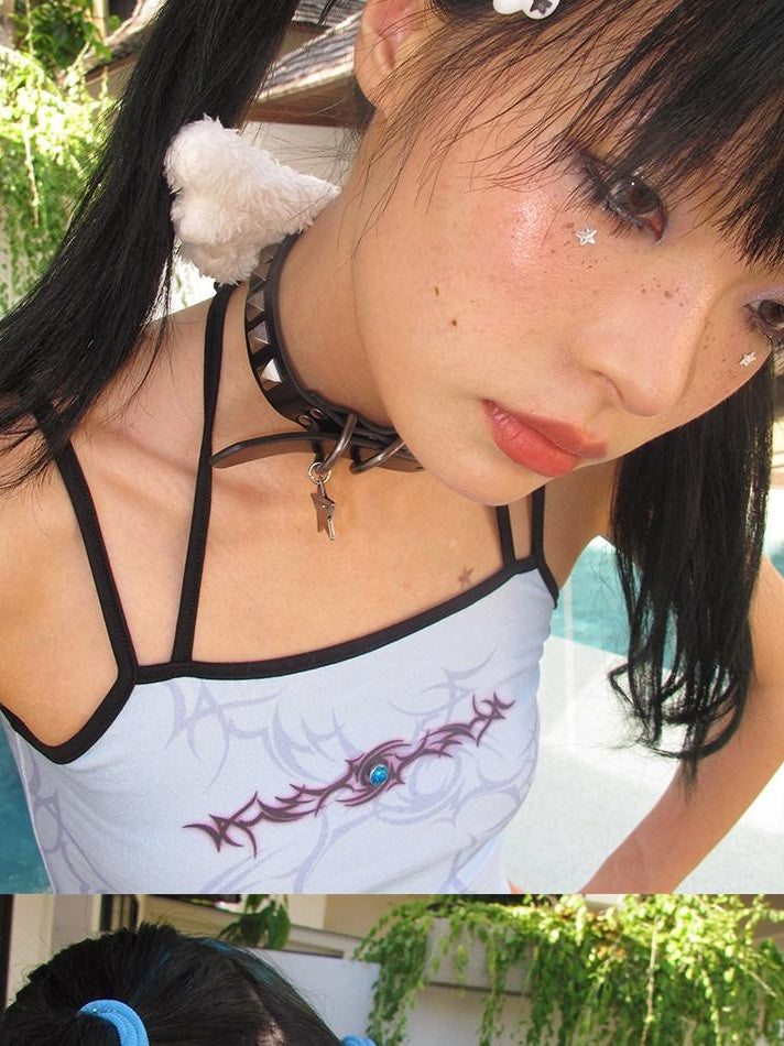 CFIERCE Original Design Minimalist Chain Pendant For Adult Friend Gift Black White 饰品