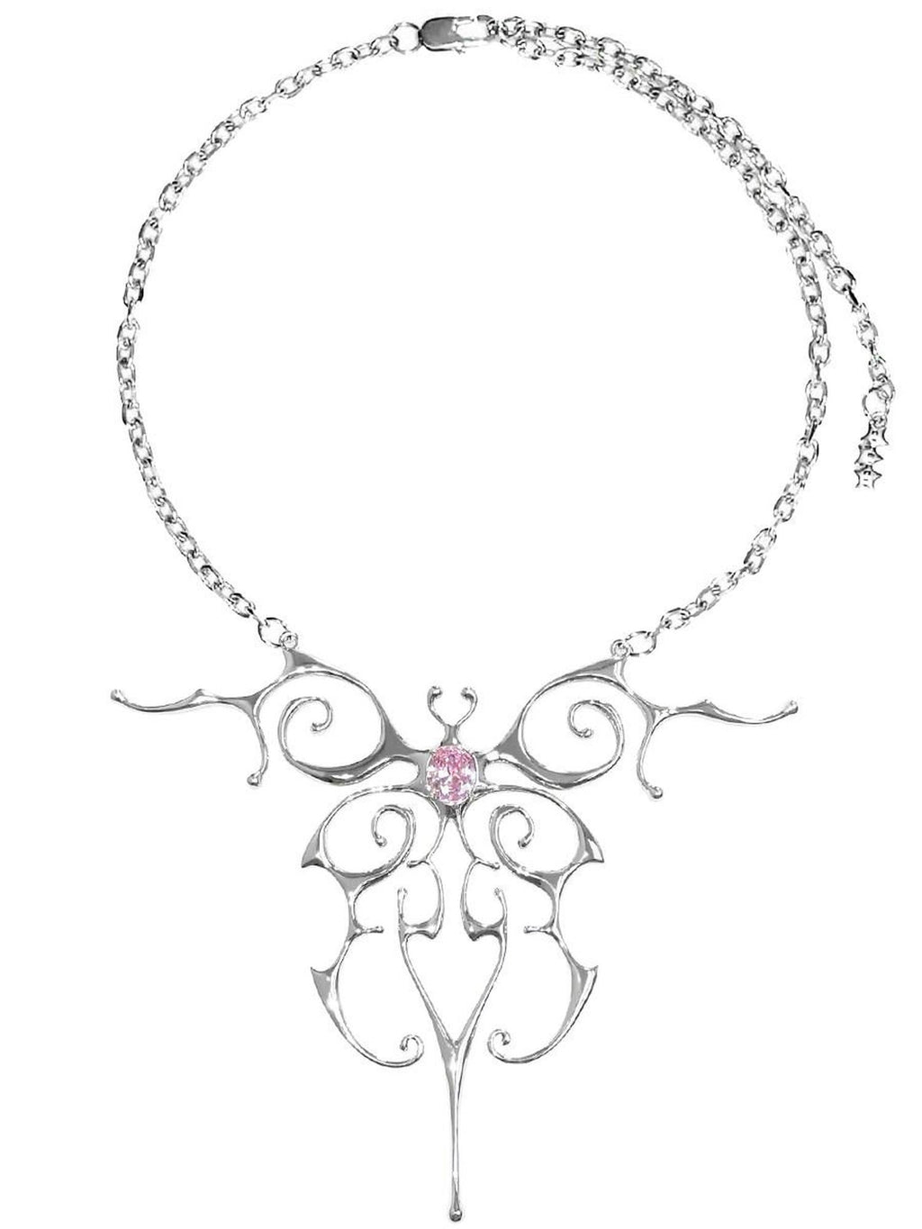 CFIERCE Original Elegant Single Layer Brass Chain Zirconia Silver Adult Jewelry 饰品