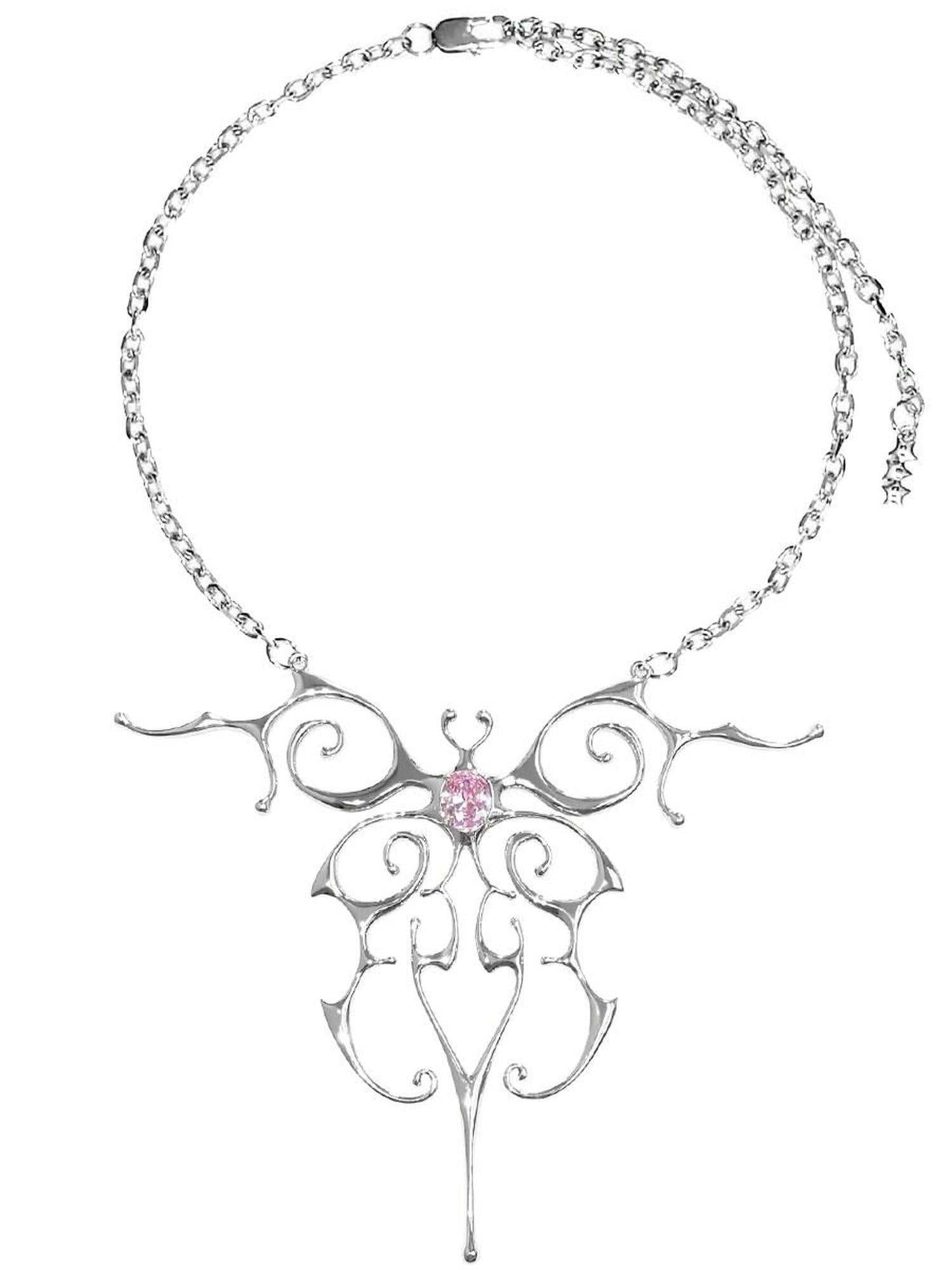 CFIERCE Original Elegant Single Layer Brass Chain Zirconia Silver Adult Jewelry 饰品