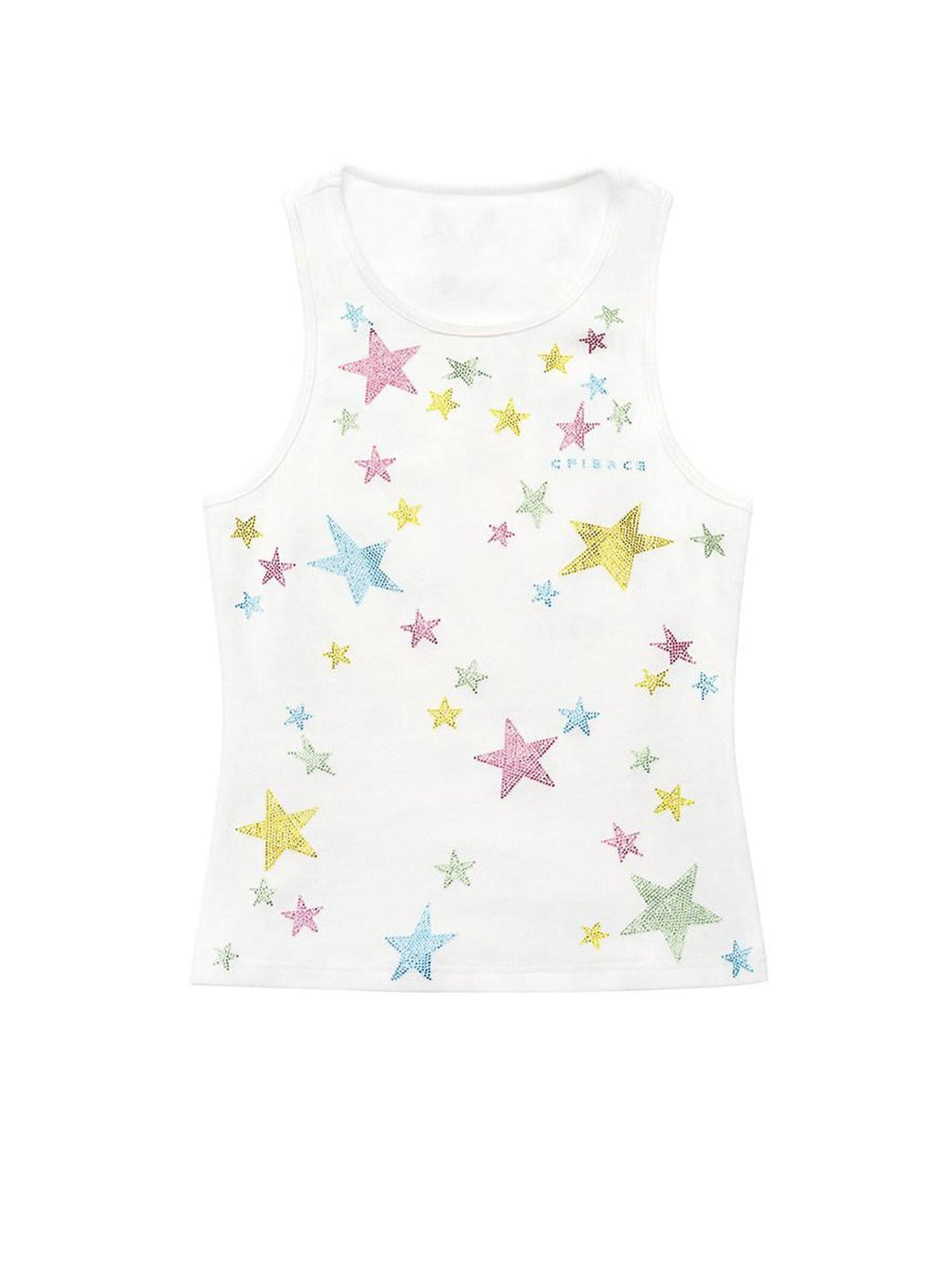 CFIERCE Original Printed Slim Fit Cotton Stretch Unisex Racerback Letter Tank Top