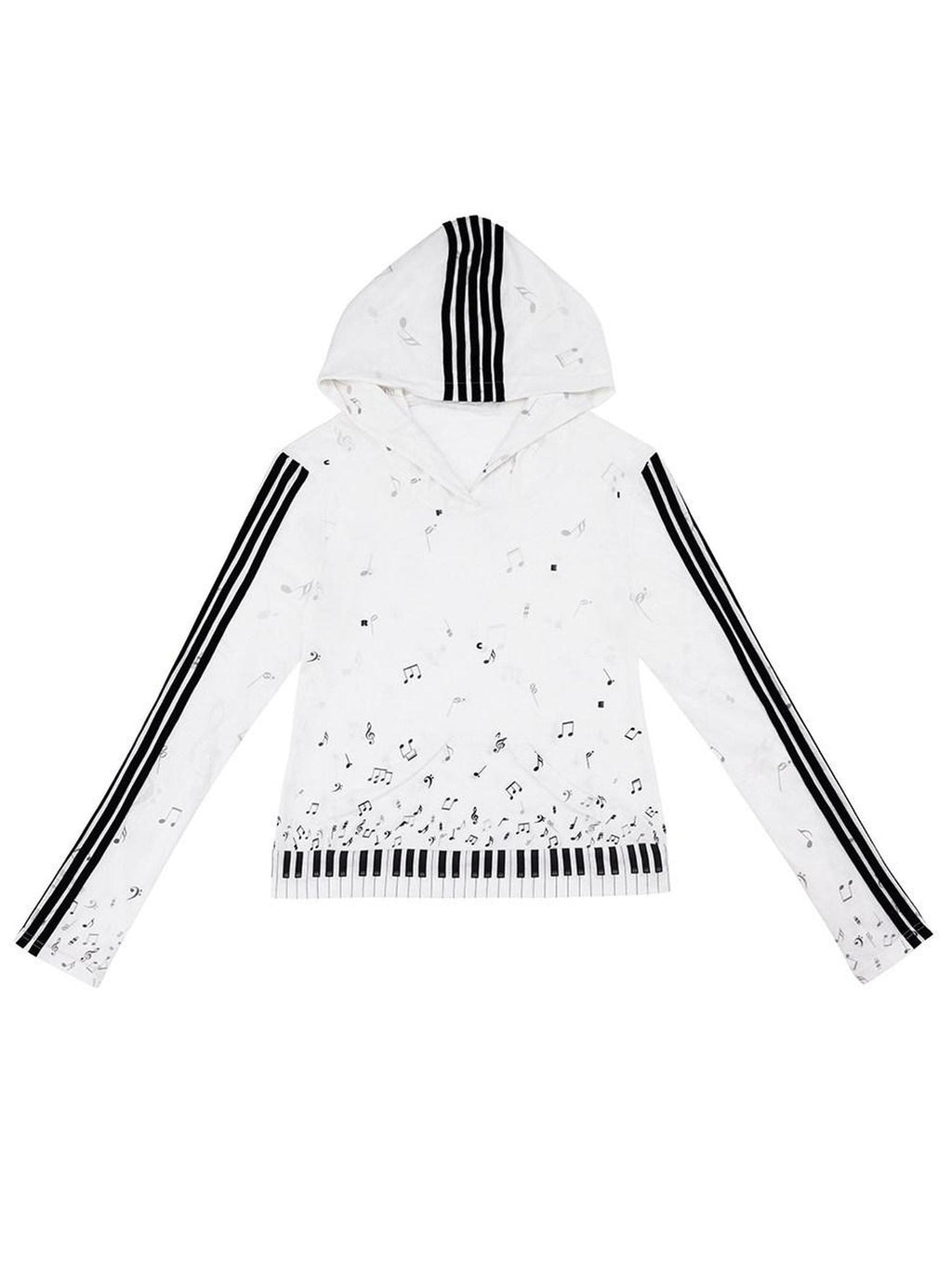 CFIERCE Oversized Cotton Blend Streetwear Loose Fit Unisex Youth White Pullover Hoodie