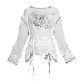 CFIERCE_Pure_Cotton_Cartoon_Print_Pleated_Loose_Fit_Streetwear_Pullover_Unisex_White_MISSTT