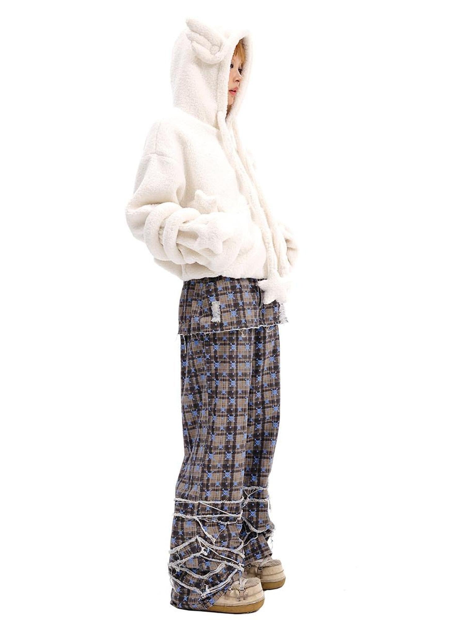 CFIERCE Pure Cotton Low Waist Modern Khaki Relaxed Fit Youth Casual Wide Leg Pants