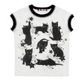 CFIERCE_Quick_Dry_Creative_Animal_Print_Street_Slim_Fit_Cropped_Crew_Neck_Unisex_MISSTT