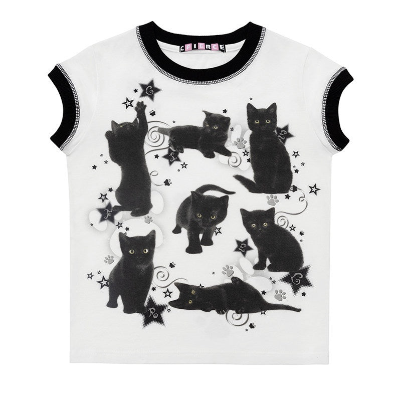 CFIERCE_Quick_Dry_Creative_Animal_Print_Street_Slim_Fit_Cropped_Crew_Neck_Unisex_MISSTT