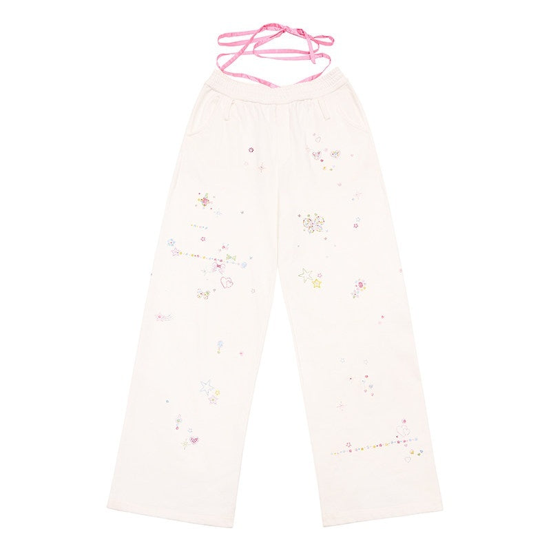 CFIERCE_Rhinestone_100_Percent_Cotton_Loose_Straight_Streetwear_Natural_Waist_Women_MISSTT