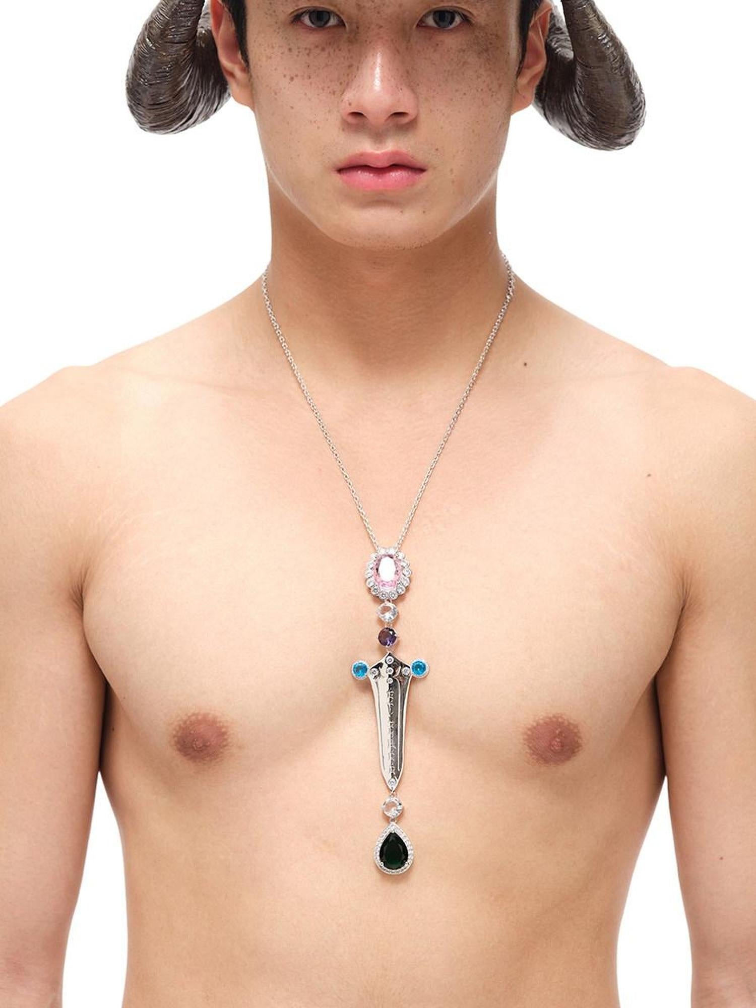 CFIERCE Silver Zircon Brass Chain Minimalist Adjustable Necklace For Teens Adults 饰品