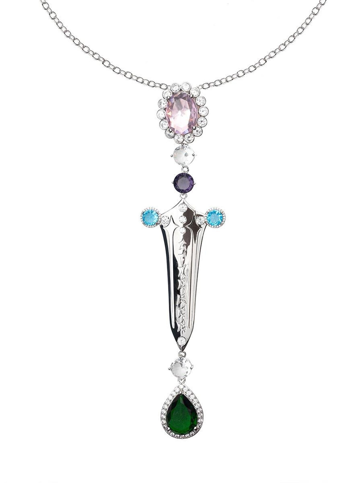 CFIERCE Silver Zircon Brass Chain Minimalist Adjustable Necklace For Teens Adults 饰品