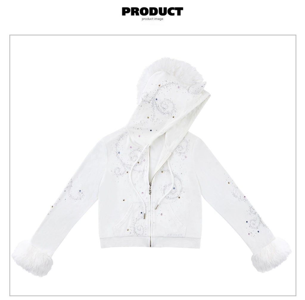 CFIERCE_Slim_Fit_Hooded_Zip_Cropped_Long_Sleeve_Women_Stretch_Polyester_Hoodie_MISSTT