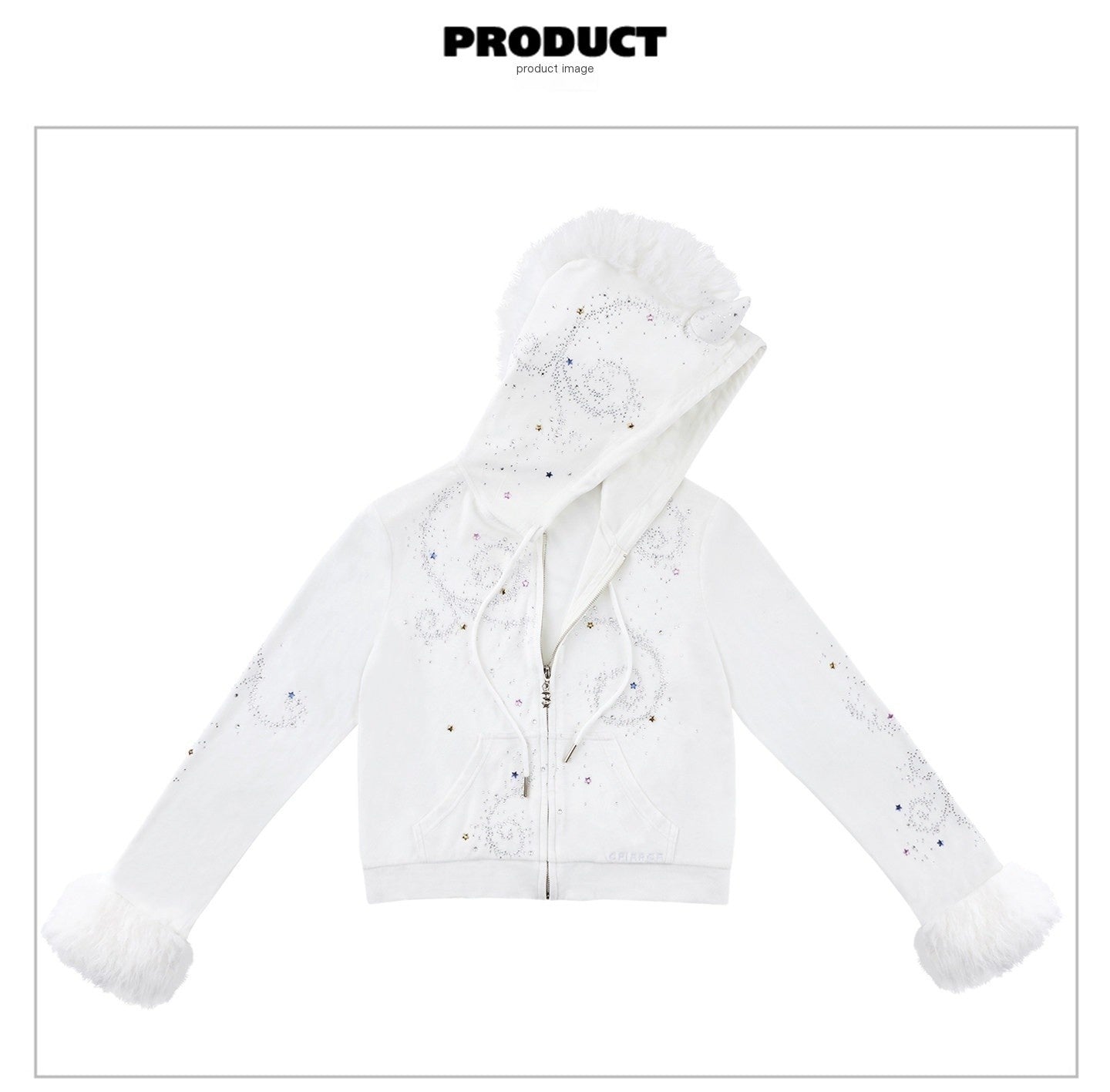 CFIERCE_Slim_Fit_Hooded_Zip_Cropped_Long_Sleeve_Women_Stretch_Polyester_Hoodie_MISSTT