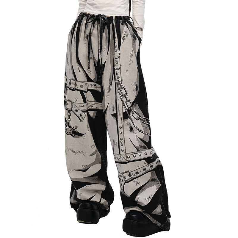 CFIERCE_Soft_100%_Cotton_Printed_Wide_Leg_Casual_Natural_Waist_Youth_Unisex_Pants_MISSTT