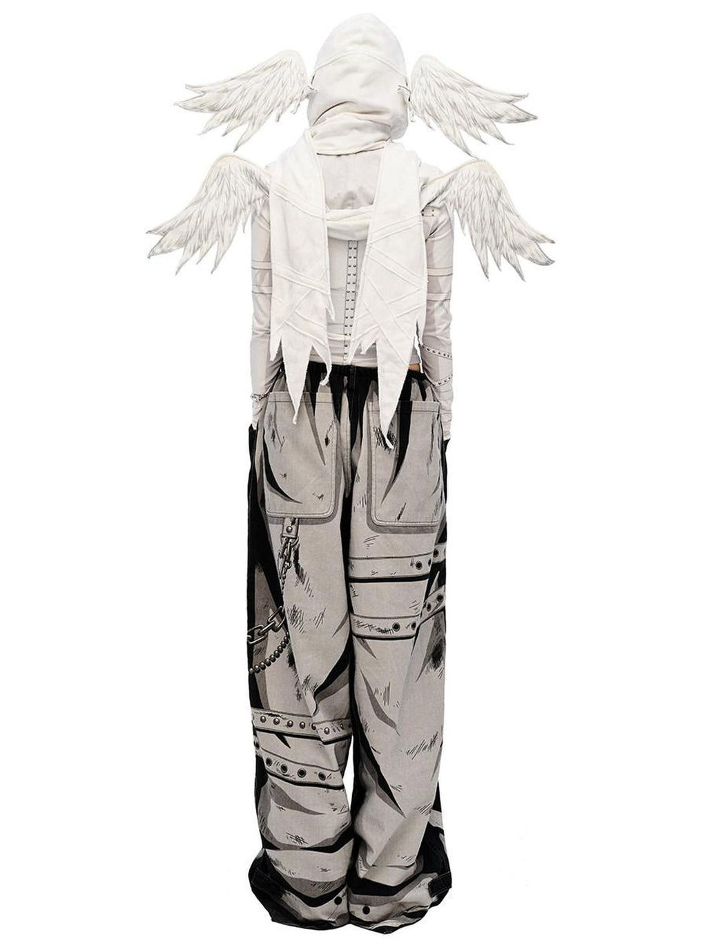 CFIERCE Soft 100% Cotton Printed Wide Leg Casual Natural Waist Youth Unisex Pants
