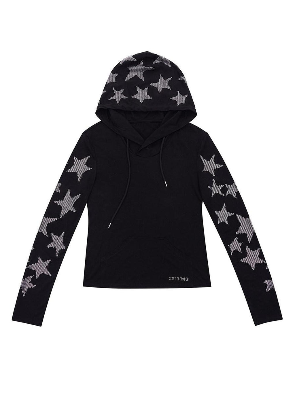 CFIERCE Soft Cotton Blend Loose Fit Hooded Long Sleeve Unisex Teen Solid Color Hoodie