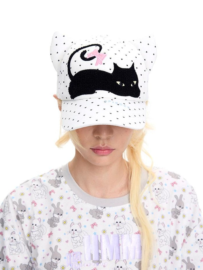 CFIERCE Soft Cotton Breathable Round Top One Size Unisex Gray White Everyday Beanie