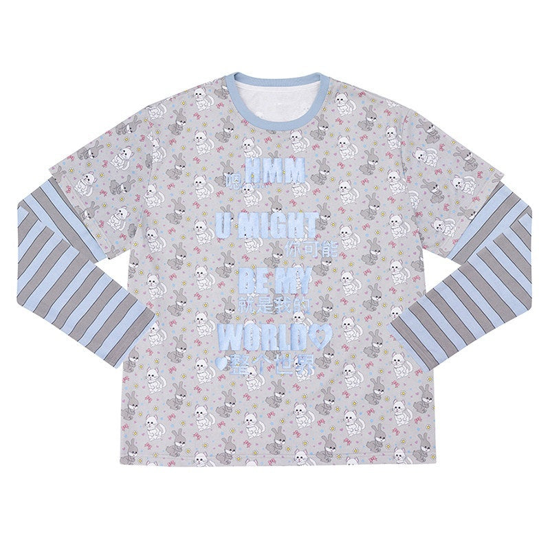 CFIERCE_Soft_Cotton_Loose_Casual_Long_Sleeve_Crew_Neck_Letter_Print_Unisex_Purple_Blue_MISSTT