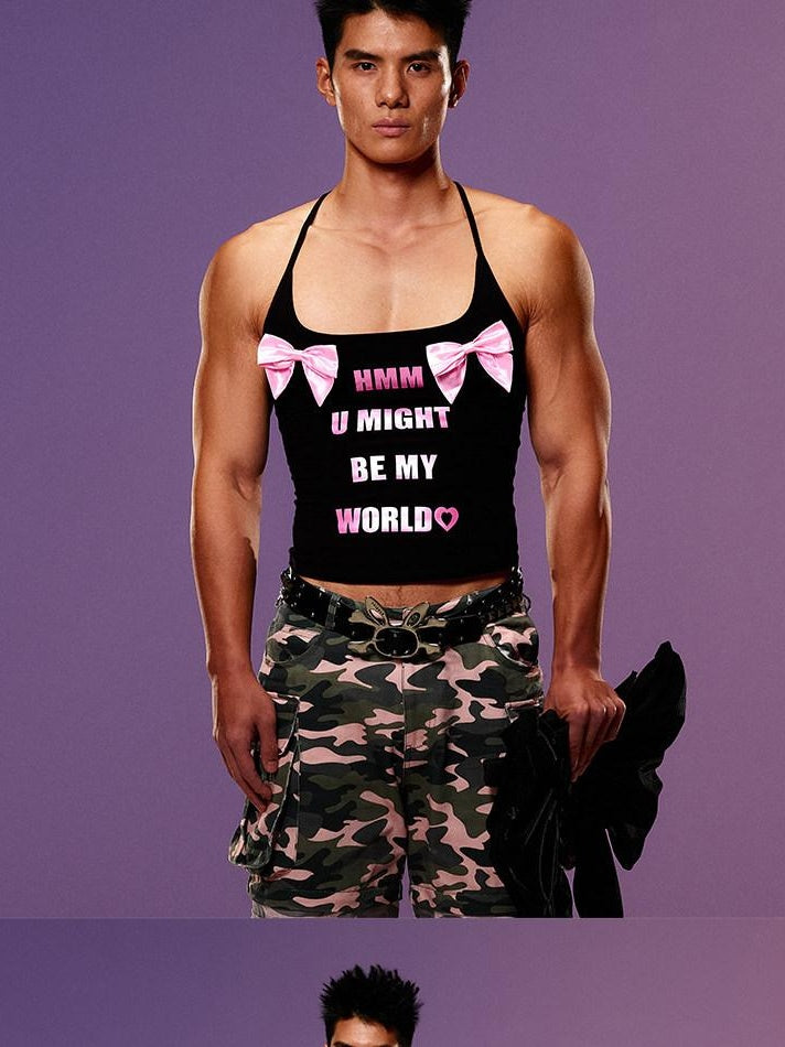 CFIERCE Soft Cotton Stretch Slim Curve Casual Unisex Layering Black Tank Vest