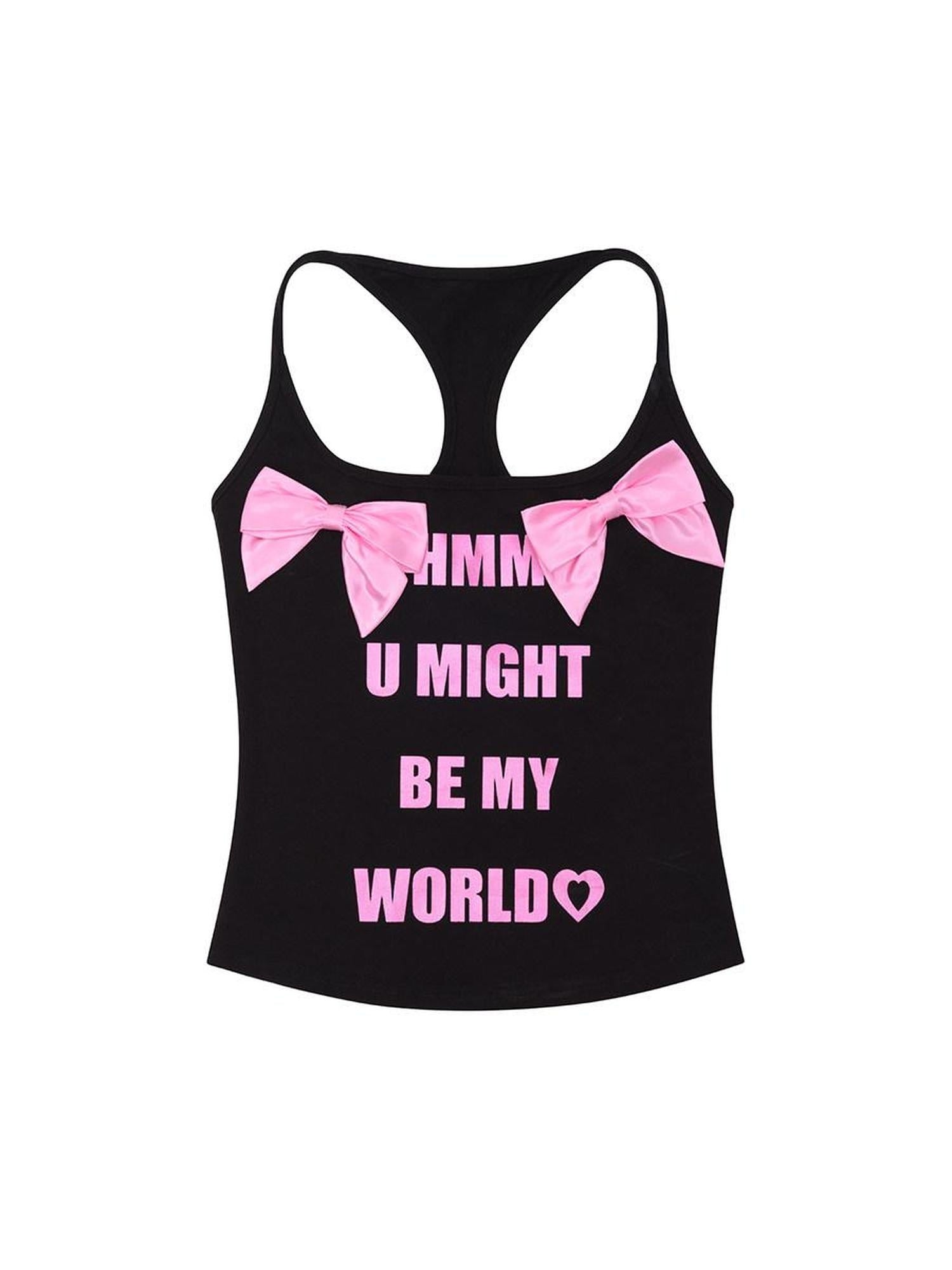 CFIERCE Soft Cotton Stretch Slim Curve Casual Unisex Layering Black Tank Vest