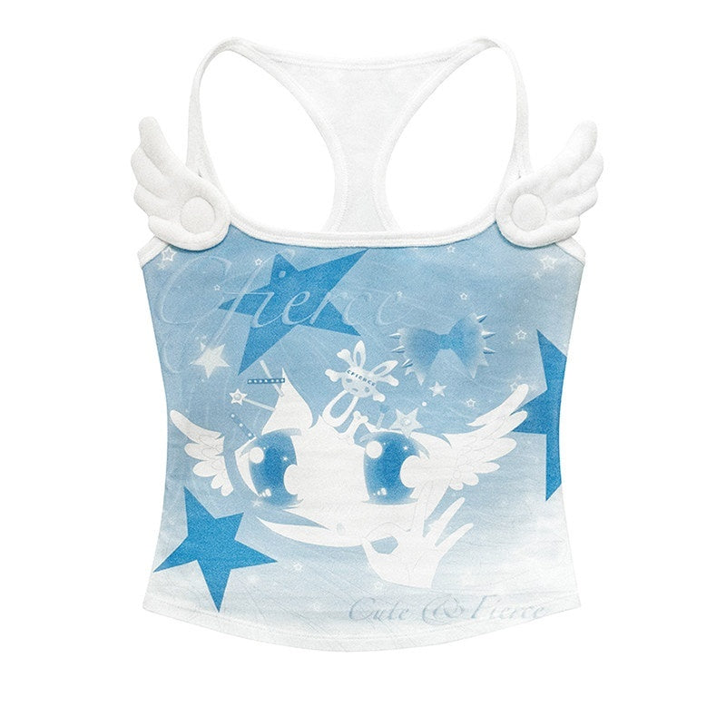 CFIERCE_Soft_Stretch_Cotton_Strappy_Classic_Fit_Unisex_Blue_Casual_Tank_Top_MISSTT