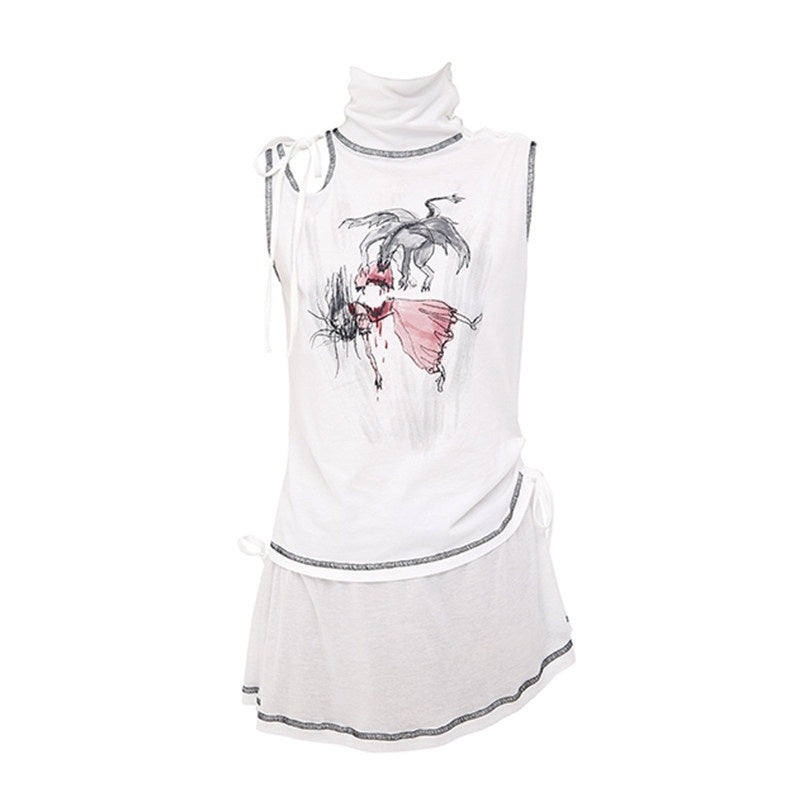 CFIERCE_Stretch_Cotton_Blend_Slim_Curve_Mid_Length_Casual_Unisex_Printed_Vest_MISSTT