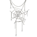 CFIERCE_Sweet_Edgy_Multilayer_Brass_Chain_Zircon_Necklace_Unisex_Vintage_Silver_饰品_MISSTT