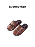EMOBROTHER_Breathable_Casual_Colorblock_Closed_Toe_Flat_Cotton_Slippers_Brown_Shoes_MISSTT