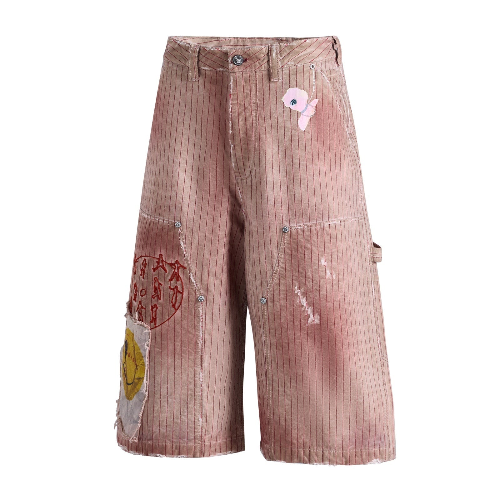 EMOBROTHER_Breathable_Cotton_Loose_Fit_Embroidered_Pocketed_Khaki_Mid_Waist_Chino_Shorts_MISSTT