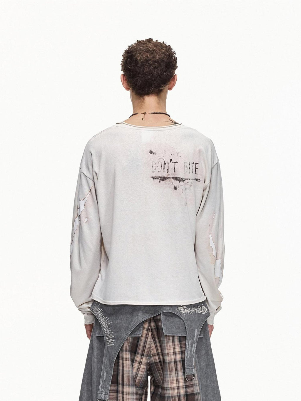 EMOBROTHER Breathable Easy Care Relaxed Printed Unisex Cotton Blend Long Sleeve T-Shirts