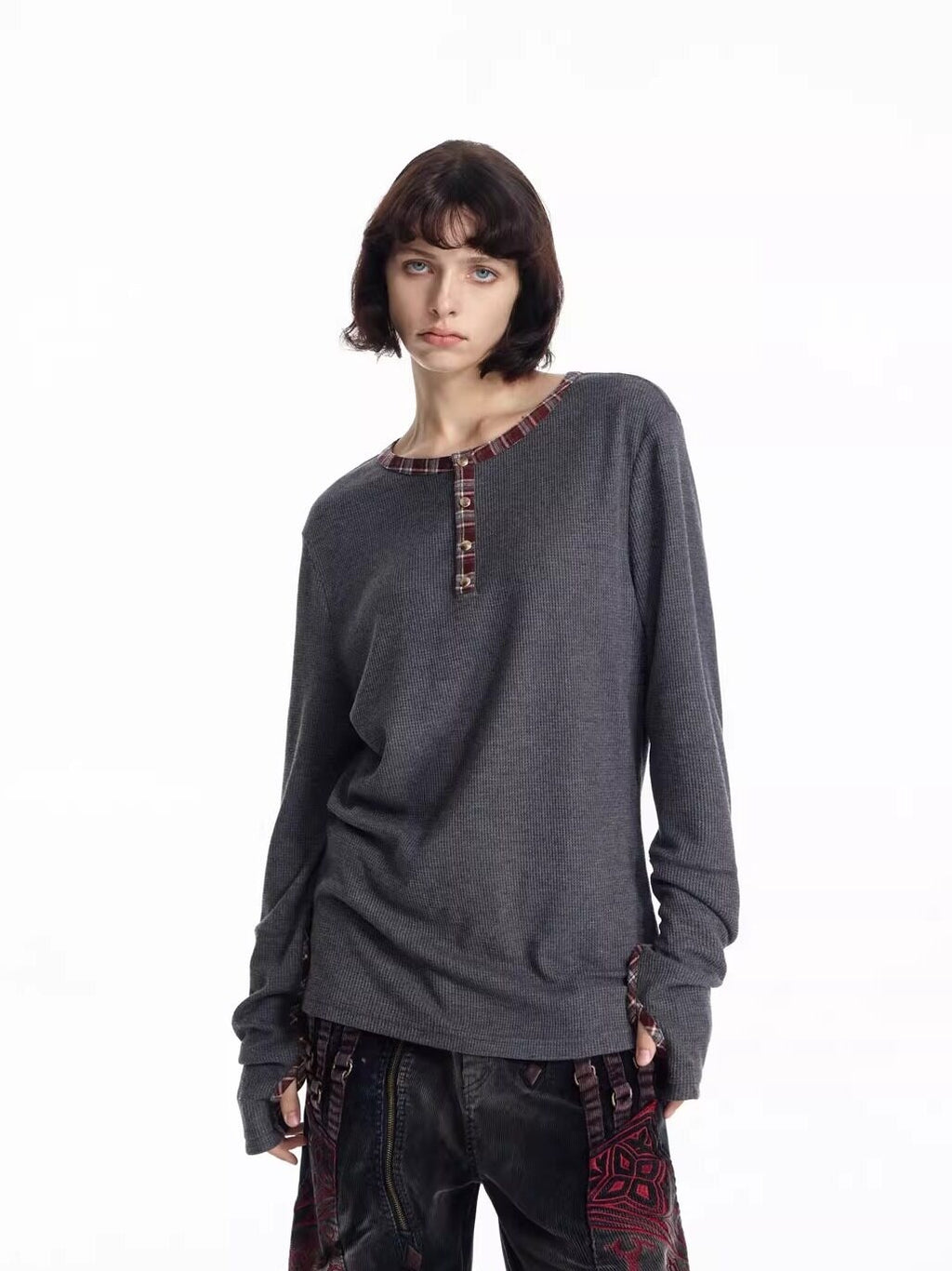 EMOBROTHER_Breathable_Slim_Fit_Henley_Waffle_Print_Unisex_Casual_Long_Sleeve_T-Shirts_MISSTT