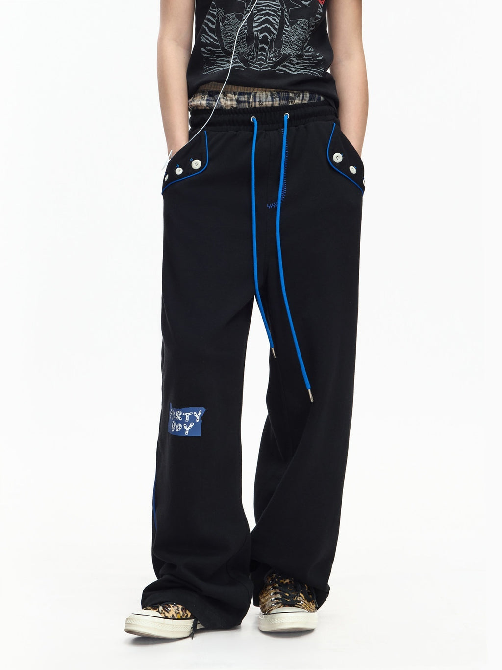 EMOBROTHER_Contrast_Patch_Embroidery_Multi_Pocket_Drawstring_Women's_Cotton_Wide-leg_Pants_1051553987236_MISSTT