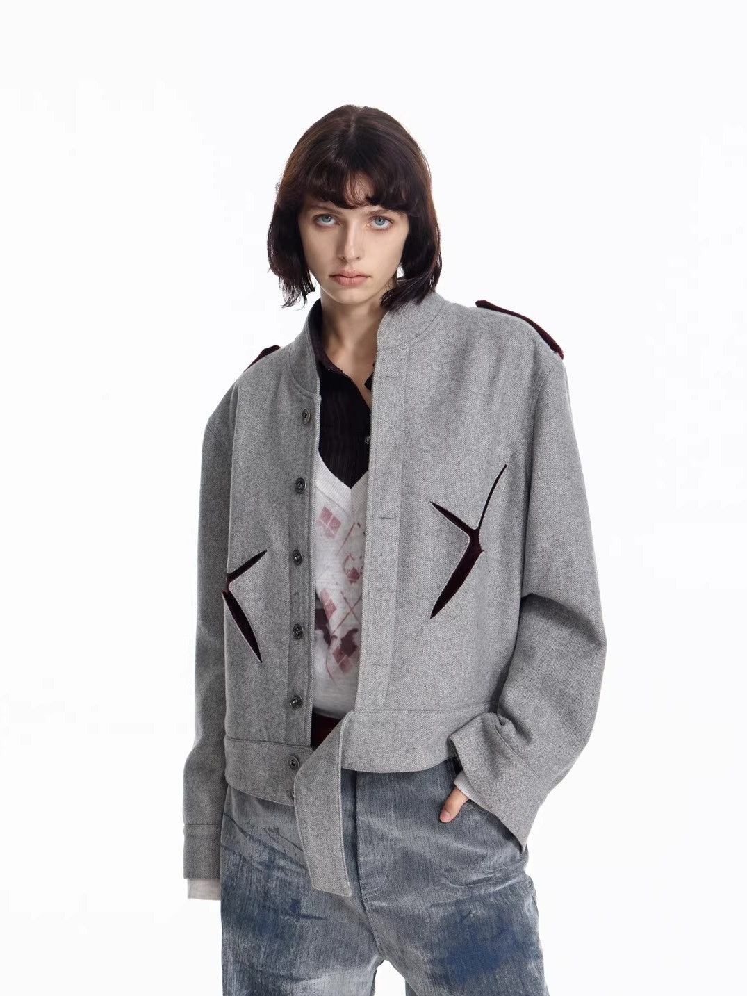 EMOBROTHER_Embroidered_Deconstructed_Cropped_Wool_Women's_Jackets_977488547982_MISSTT