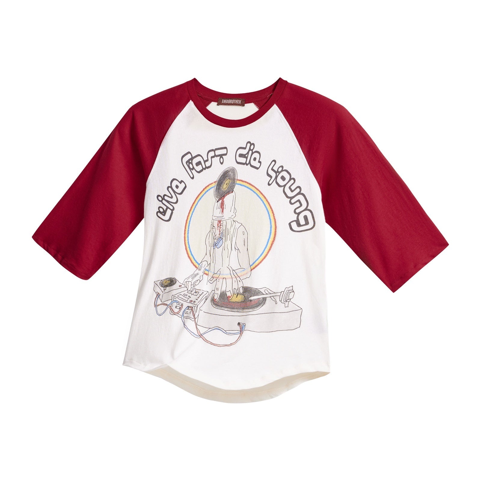 EMOBROTHER_Embroidered_Print_Raglan_Women's_Cotton_Short_Sleeve_T-shirts_1026148564414_MISSTT